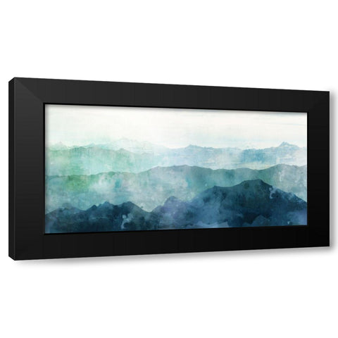 Blue Range Black Modern Wood Framed Art Print by Roko, Ken