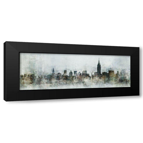 Big City Skyline Black Modern Wood Framed Art Print with Double Matting by Roko, Ken