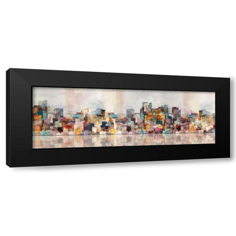 City Of Color Black Modern Wood Framed Art Print with Double Matting by Roko, Ken