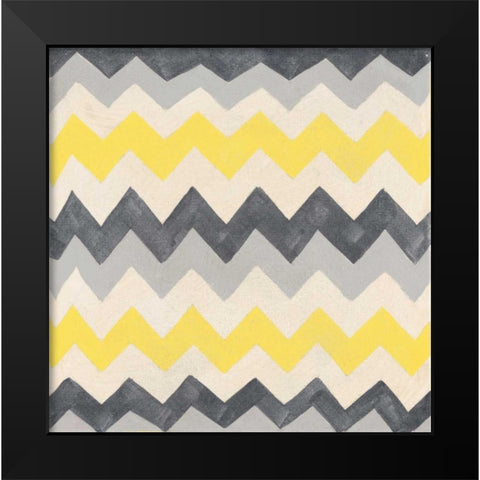 Exotic Textile 2 Black Modern Wood Framed Art Print by Grijalva, Tom