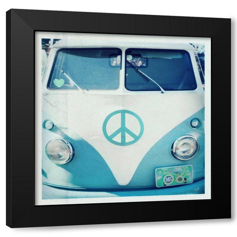 Sweet Ride Blue Black Modern Wood Framed Art Print by Dvorak, Vicki