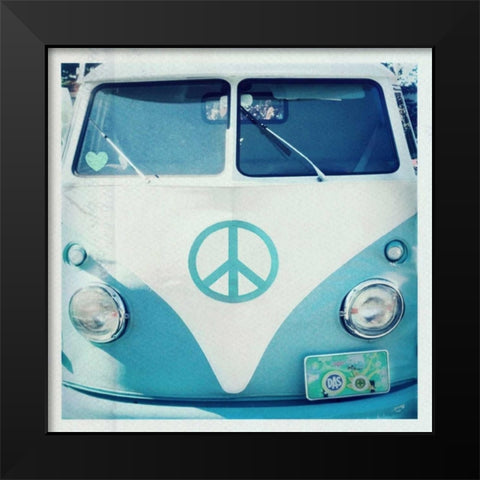 Sweet Ride Blue Black Modern Wood Framed Art Print by Dvorak, Vicki