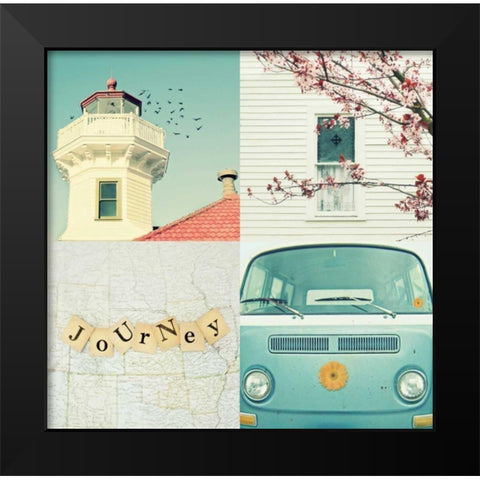 Journey Black Modern Wood Framed Art Print by Dvorak, Vicki