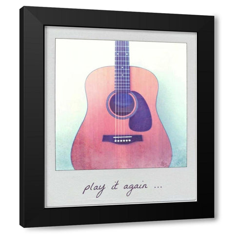 Play It Again Black Modern Wood Framed Art Print by Dvorak, Vicki