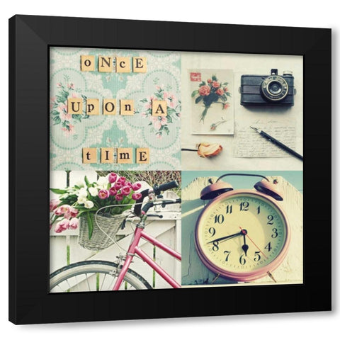 Once Upon A Time Black Modern Wood Framed Art Print with Double Matting by Dvorak, Vicki