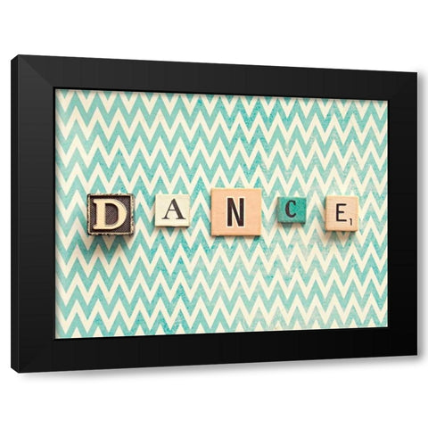 Dance Black Modern Wood Framed Art Print by Dvorak, Vicki
