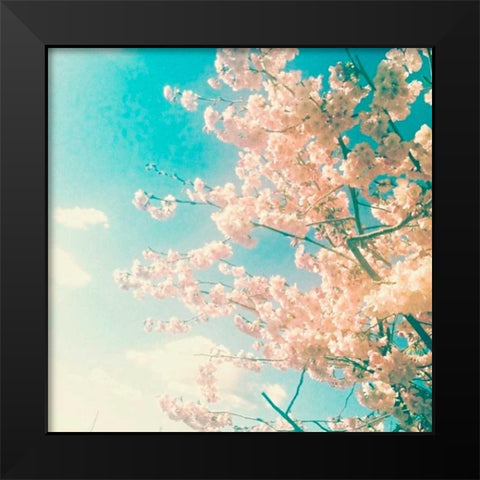 Polariod Pink 1 Black Modern Wood Framed Art Print by Dvorak, Vicki