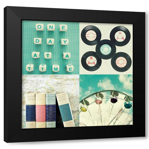 One Day 2 Black Modern Wood Framed Art Print with Double Matting by Dvorak, Vicki