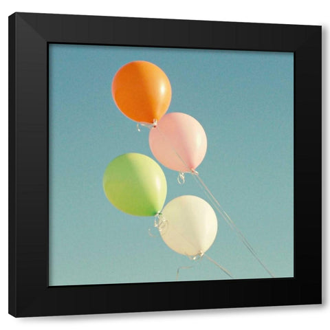 Colorful Black Modern Wood Framed Art Print with Double Matting by Dvorak, Vicki