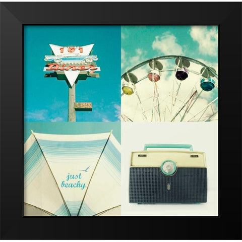 Fair Day Black Modern Wood Framed Art Print by Dvorak, Vicki