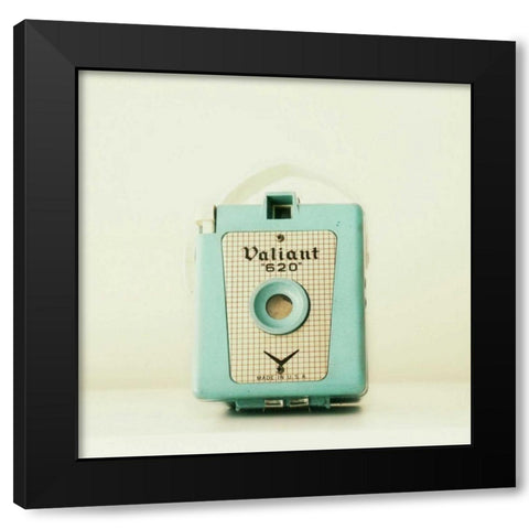 Blue Valiant Warmer Black Modern Wood Framed Art Print by Dvorak, Vicki