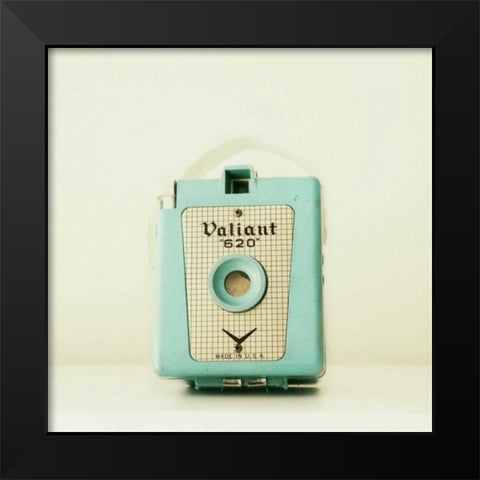 Blue Valiant Warmer Black Modern Wood Framed Art Print by Dvorak, Vicki