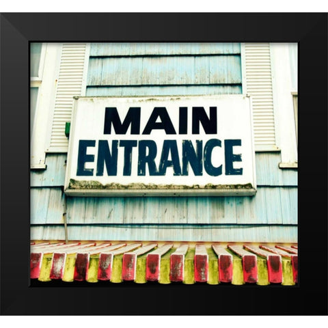 Main Entrance Black Modern Wood Framed Art Print by Dvorak, Vicki