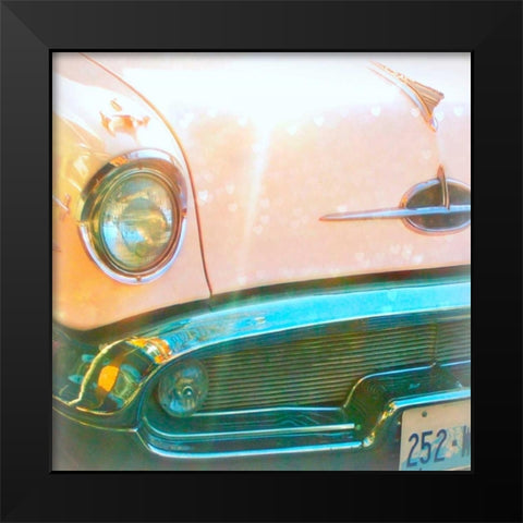 Pink Car Black Modern Wood Framed Art Print by Dvorak, Vicki