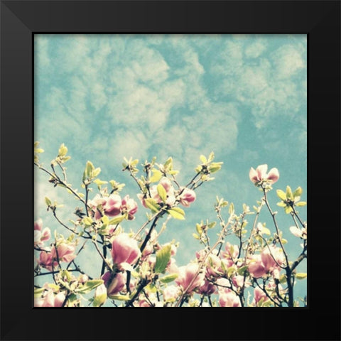 Reach Out Black Modern Wood Framed Art Print by Dvorak, Vicki