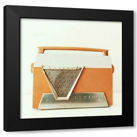 Rockin Orange Black Modern Wood Framed Art Print with Double Matting by Dvorak, Vicki