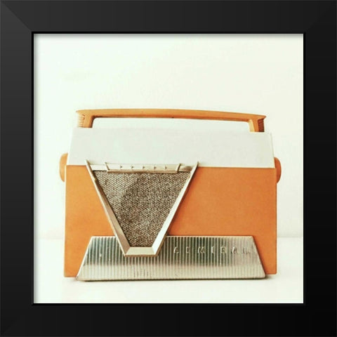 Rockin Orange Black Modern Wood Framed Art Print by Dvorak, Vicki
