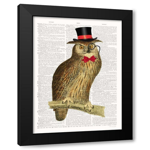 A Dapper Bird Black Modern Wood Framed Art Print with Double Matting by James, Christopher