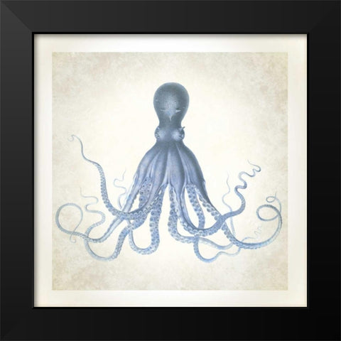 Sea Life, Octopus Black Modern Wood Framed Art Print by James, Christopher
