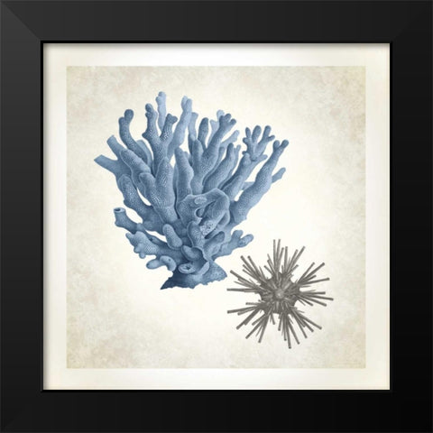 Sea Life, Coral Black Modern Wood Framed Art Print by James, Christopher