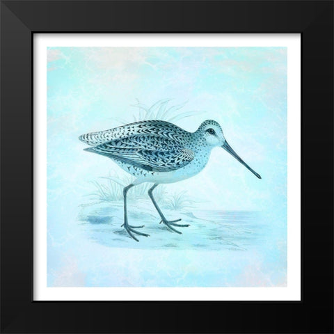 At The Seashore 1 Black Modern Wood Framed Art Print by James, Christopher