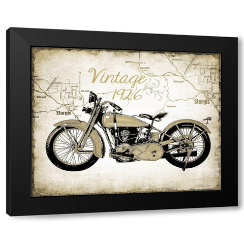 Classic Ride Black Modern Wood Framed Art Print by Christopher, James