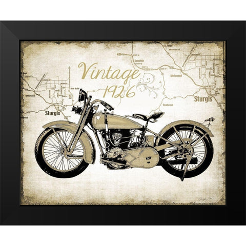 Classic Ride Black Modern Wood Framed Art Print by Christopher, James
