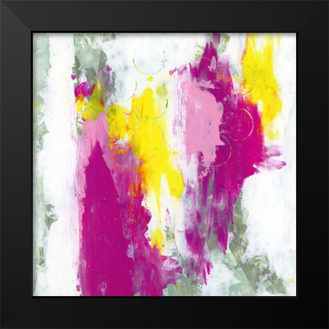 Garden Abstraction 1 Black Modern Wood Framed Art Print by Buddenhaugen, Sophia
