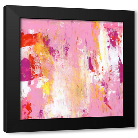 Garden Abstraction 3 Black Modern Wood Framed Art Print by Buddenhaugen, Sophia