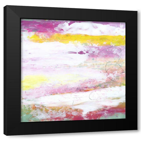 Garden Abstraction 4 Black Modern Wood Framed Art Print by Buddenhaugen, Sophia