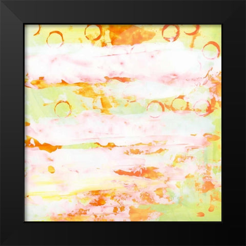 Garden Abstraction 6 Black Modern Wood Framed Art Print by Buddenhaugen, Sophia