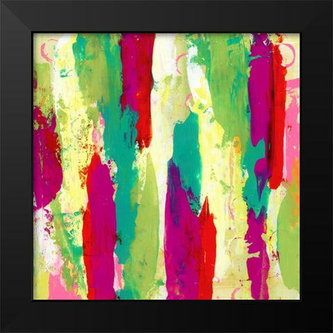 Garden Abstraction 8 Black Modern Wood Framed Art Print by Buddenhaugen, Sophia