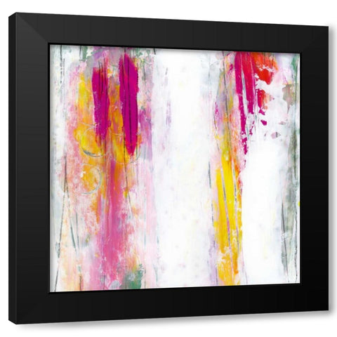 Garden Abstraction 9 Black Modern Wood Framed Art Print by Buddenhaugen, Sophia