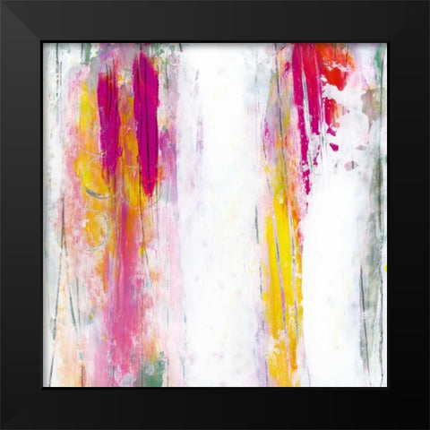 Garden Abstraction 9 Black Modern Wood Framed Art Print by Buddenhaugen, Sophia