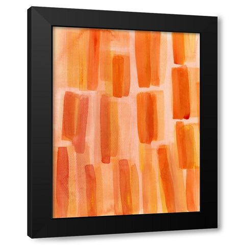 Garden Abstraction 12 Black Modern Wood Framed Art Print with Double Matting by Buddenhaugen, Sophia