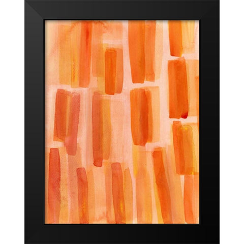 Garden Abstraction 12 Black Modern Wood Framed Art Print by Buddenhaugen, Sophia