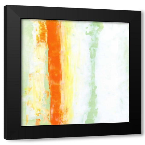 Garden Abstraction 19 Black Modern Wood Framed Art Print with Double Matting by Buddenhaugen, Sophia