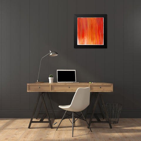 Garden Abstraction 20 Black Modern Wood Framed Art Print by Buddenhaugen, Sophia