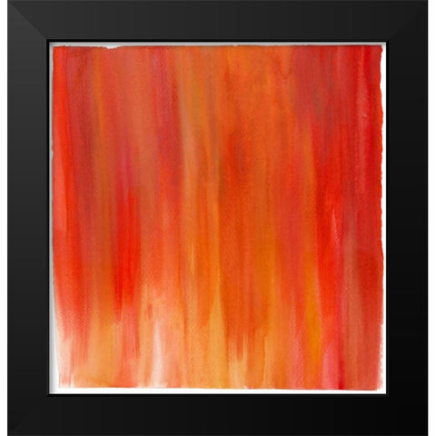 Garden Abstraction 20 Black Modern Wood Framed Art Print by Buddenhaugen, Sophia