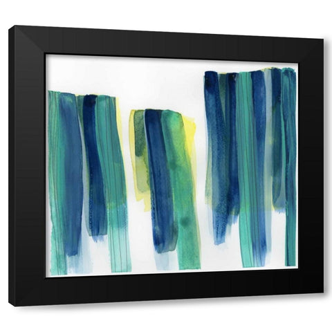 Garden Abstraction 21 Black Modern Wood Framed Art Print with Double Matting by Buddenhaugen, Sophia