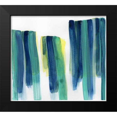 Garden Abstraction 21 Black Modern Wood Framed Art Print by Buddenhaugen, Sophia