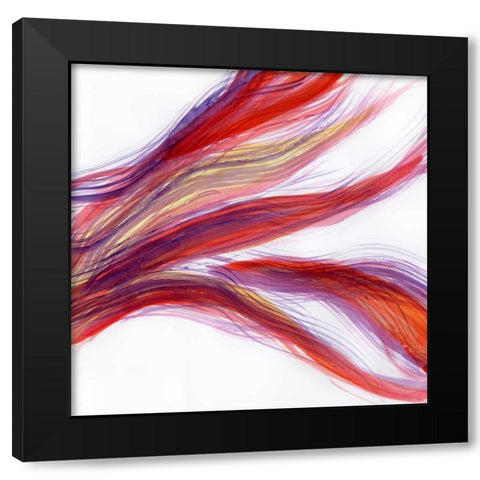 Garden Abstraction 22 Black Modern Wood Framed Art Print by Buddenhaugen, Sophia