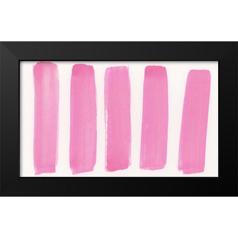 Garden Abstraction 25 Black Modern Wood Framed Art Print by Buddenhaugen, Sophia