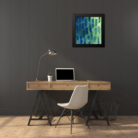 Garden Abstraction 28 Black Modern Wood Framed Art Print by Buddenhaugen, Sophia