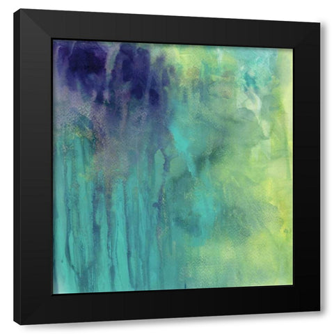Garden Abstraction 29 Black Modern Wood Framed Art Print by Buddenhaugen, Sophia