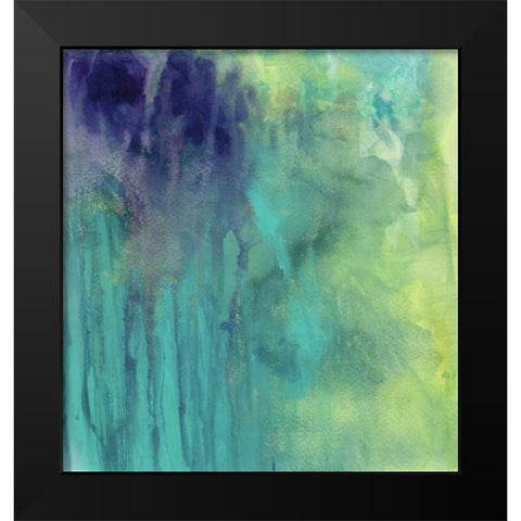 Garden Abstraction 29 Black Modern Wood Framed Art Print by Buddenhaugen, Sophia