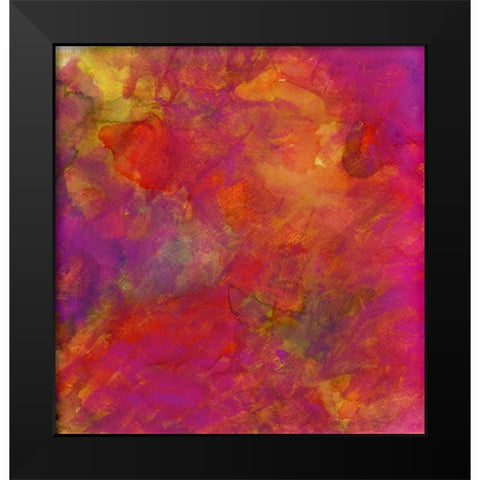 Garden Abstraction 30 Black Modern Wood Framed Art Print by Buddenhaugen, Sophia