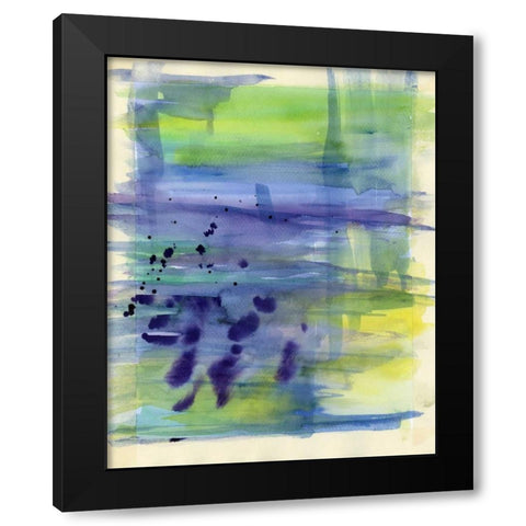 Garden Abstraction 32 Black Modern Wood Framed Art Print by Buddenhaugen, Sophia