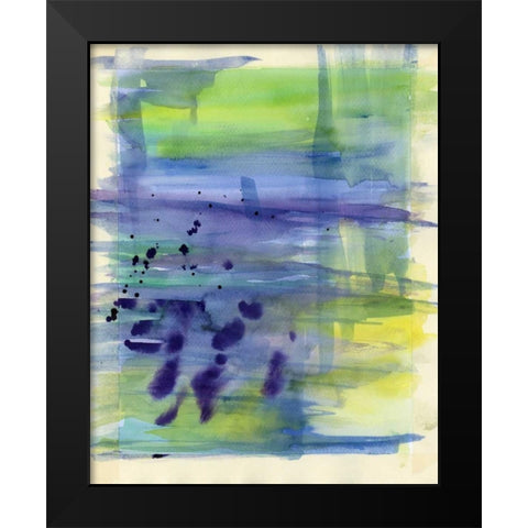 Garden Abstraction 32 Black Modern Wood Framed Art Print by Buddenhaugen, Sophia