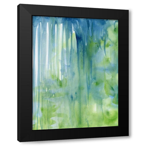Garden Abstraction 33 Black Modern Wood Framed Art Print by Buddenhaugen, Sophia